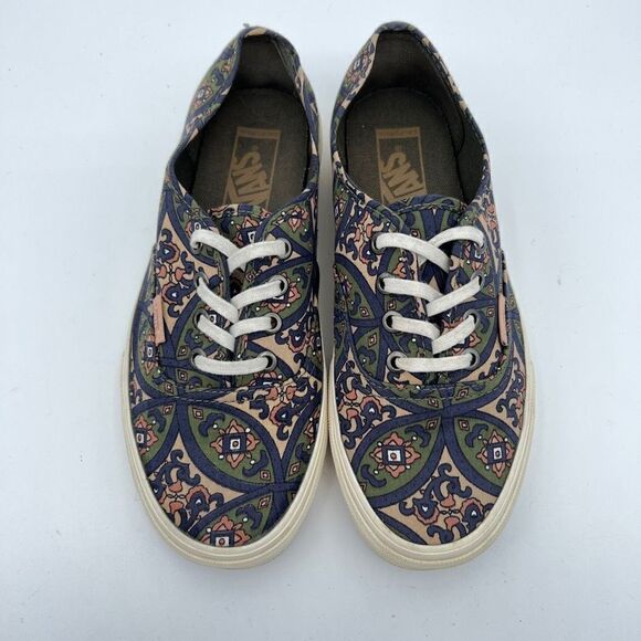 Vans Unisex Olive Night Geometric Paisley Women’s 7.5 Men’s 6 Flat Lace Up - Picture 6 of 8